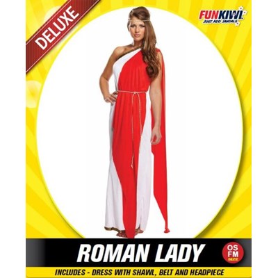 Adults Costume (Deluxe) - Roman Lady