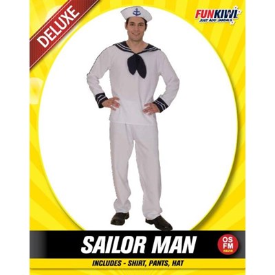 Adults Costume (Deluxe) - Sailor Man