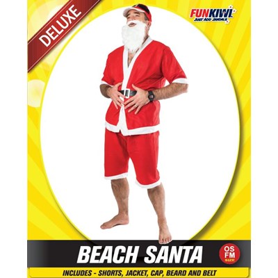 Adults Costume (Deluxe) - Beach Santa