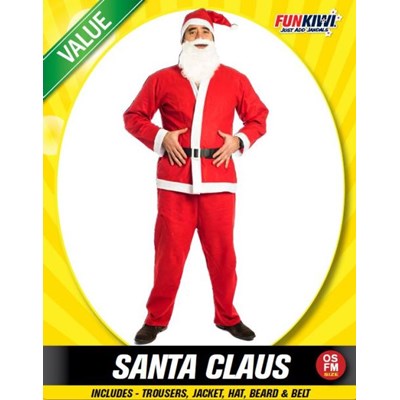 Adults Costume (Deluxe) - Santa Claus