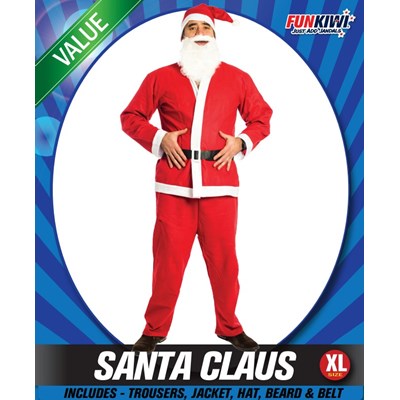Adults Costume (Deluxe) - Santa Claus (XL)