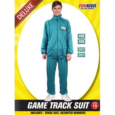 Adults Costume (Deluxe) - Game Track Suit