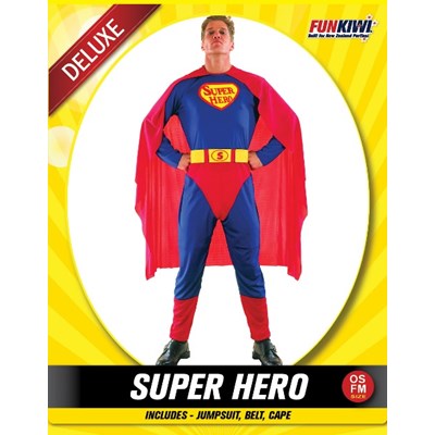 Adults Costume (Deluxe) - Super Hero