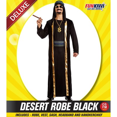 Adults Costume (Deluxe) - Desert Robe Black