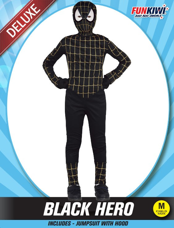 Kids Costume (Deluxe) - Black Hero