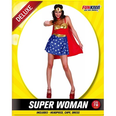 Adults Costume (Deluxe) - Super Woman
