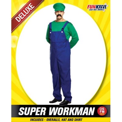 Adults Costume (Deluxe) - Super Workman