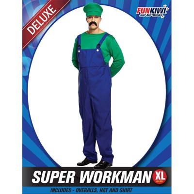 Adults Costume (Deluxe) - Super Workman (XL)