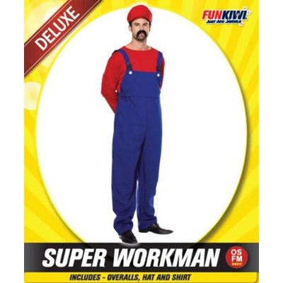 Adults Costume (Deluxe) - Super Workman