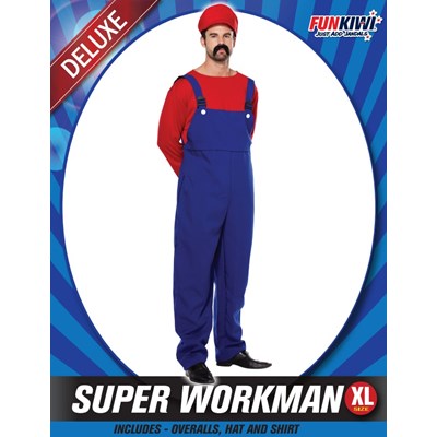 Adults Costume (Deluxe) - Super Workman (XL)