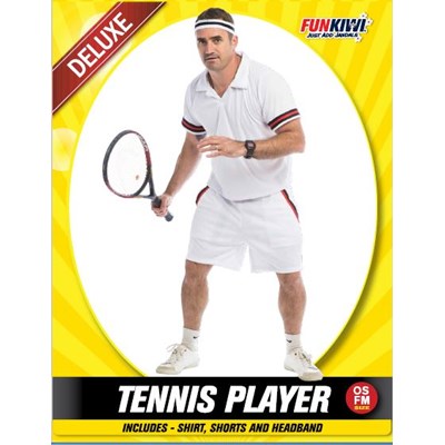 Adults Costume (Deluxe) - Tennis Player