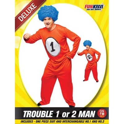 Adults Costume (Deluxe) - Trouble 1 or 2 Man