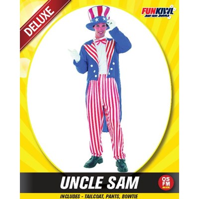 Adults Costume (Deluxe) - Uncle Sam
