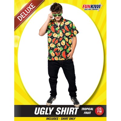 Adults Costume (Deluxe) - Ugly Shirt Tropical Fruit