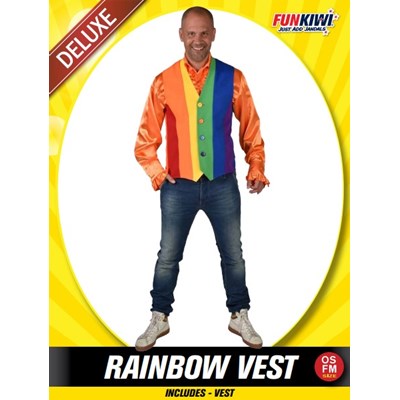 Adults Costume (Deluxe) - Rainbow Vest