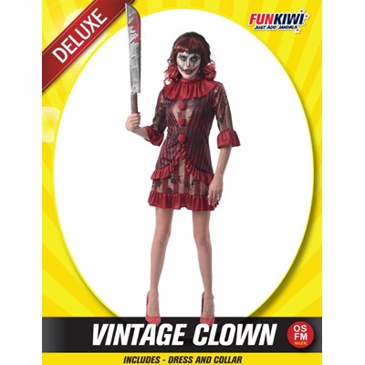 Adults Costume (Deluxe) - Vintage Clown