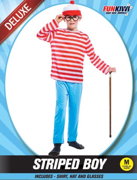 Kids Costume (Deluxe) - Striped Boy