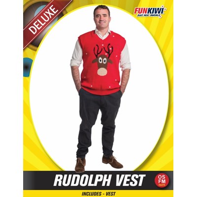 Adults Costume (Deluxe) - Rudolph Vest