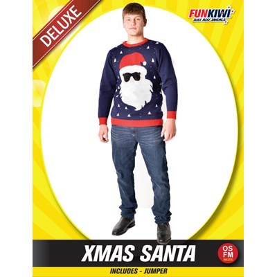 Adults Costume (Deluxe) - Xmas Santa