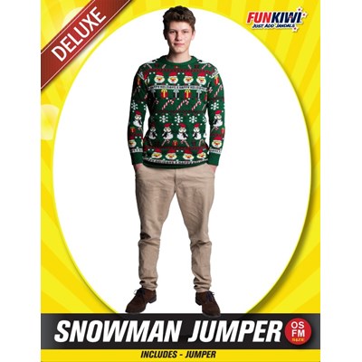 Adults Costume (Deluxe) - Snowman Jumper