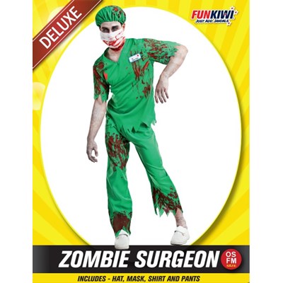 Adults Costume (Deluxe) - Zombie Surgeon