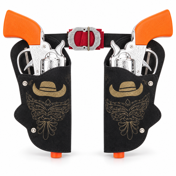 Cowboy Twin Holster & Toy Pistol Set