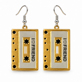 Cassette Tape Costume Earrings – Assorted Colours