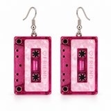 Cassette Tape Costume Earrings – Assorted Colours