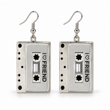 Cassette Tape Costume Earrings – Assorted Colours