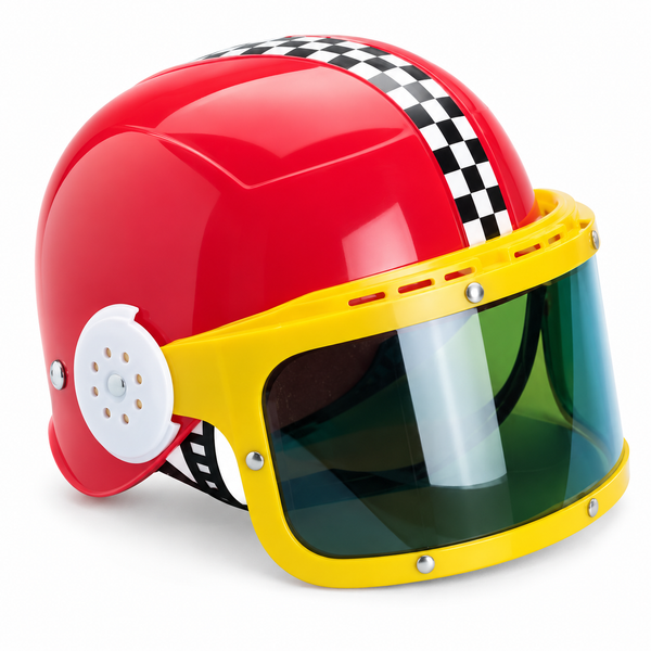 Red Racing Costume Helmet