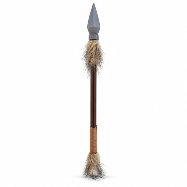 Costume Spear with Faux Fur