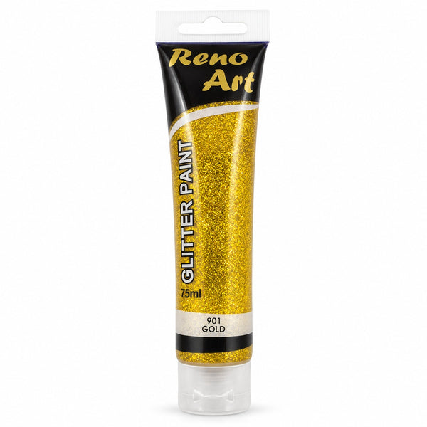 #901 Reno Art Acrylic Glitter Paint (75ml) - Gold