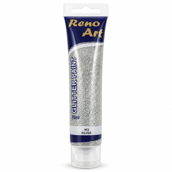 #902 Reno Art Acrylic Glitter Paint (75ml) - Silver