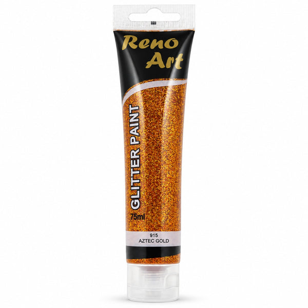 #915 Reno Art Acrylic Glitter Paint (75ml) - Aztec Gold