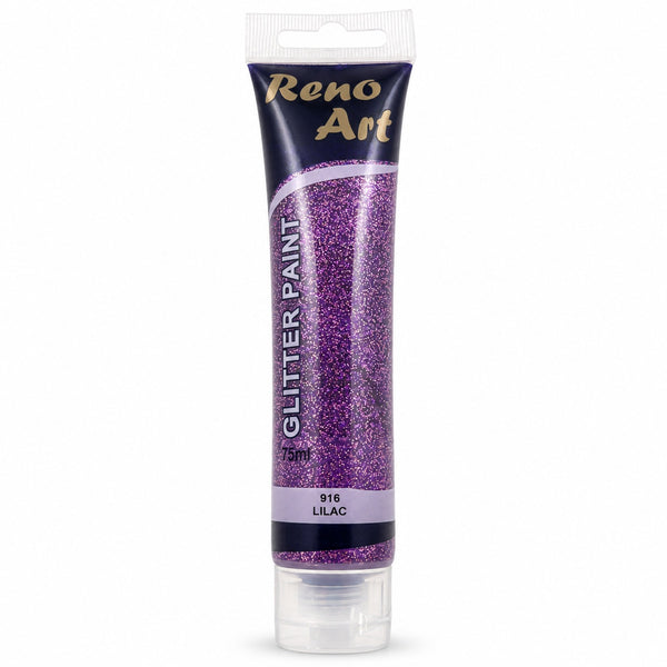 #916 Reno Art Acrylic Glitter Paint (75ml) - Lilac