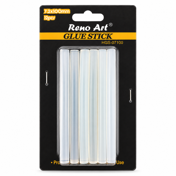 Reno Art Hot Glue Gun Sticks (Dia:7mm X L:10cm) 12PK — HGS-07100