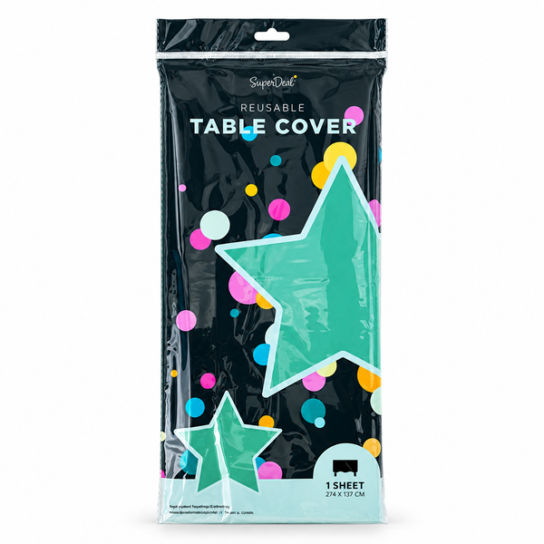 Reusable Plastic Table Cloth (137x274cm) - Green (HO0069)