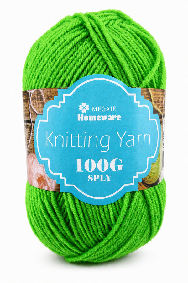 Knitting Yarn (100g) - Green (#11)