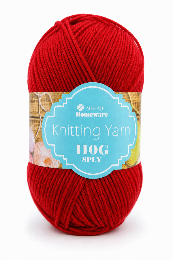 Knitting Yarn 100g - Cherry Red (#14)