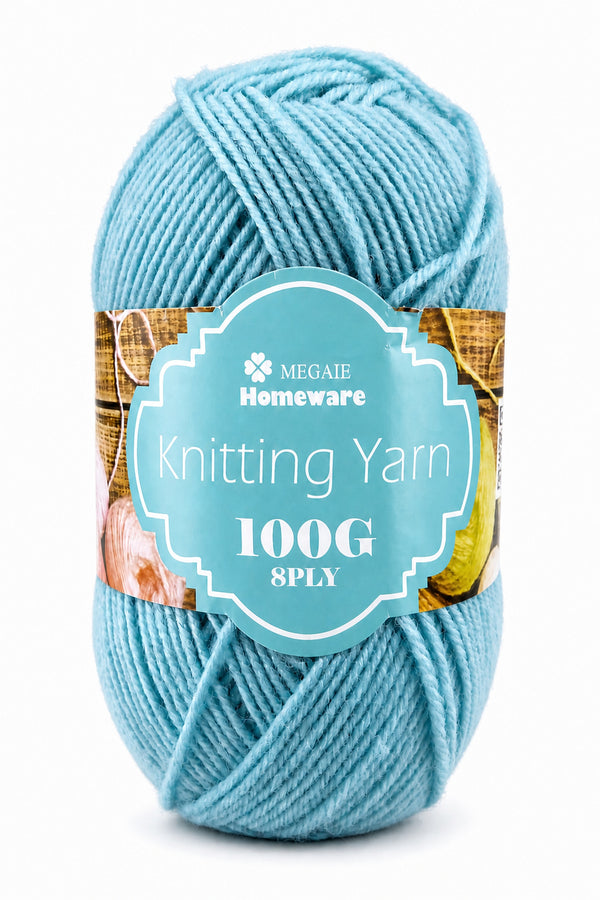 Knitting Yarn (100g) - Sky Blue (#16)