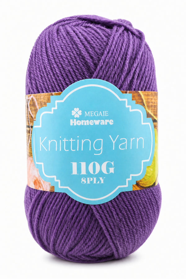 Knitting Yarn (100g) - Lavender Purple (#17)