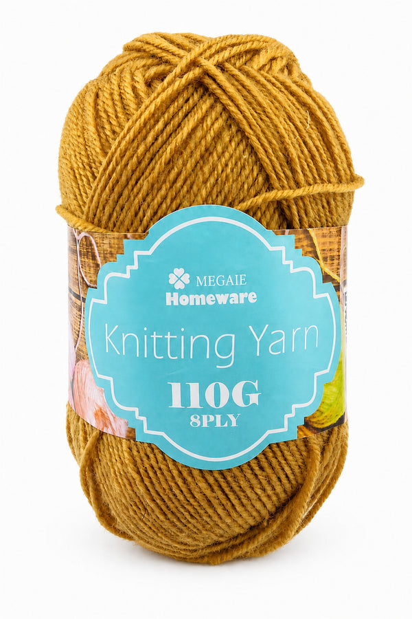 Knitting Yarn (100g) - Gold (#25)