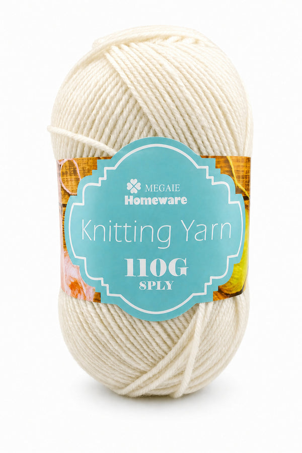 Knitting Yarn (100g) - Cream (#30)