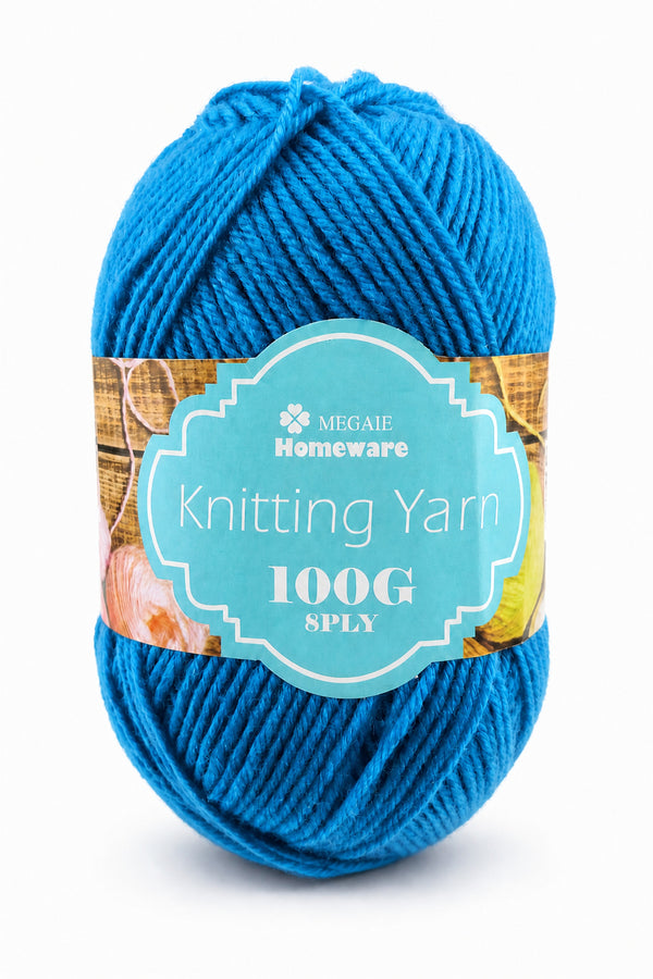 Knitting Yarn (100g) - Blue (#36)