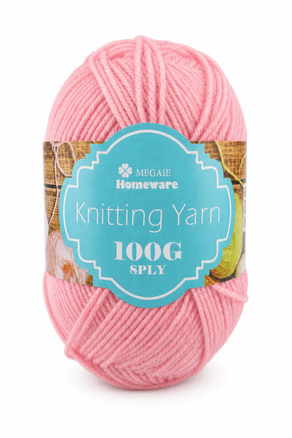 Knitting Yarn (100g) - Baby Pink (#05)