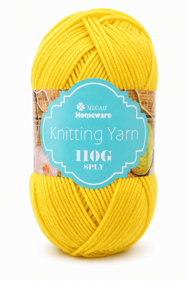 Knitting Yarn (100g) - Yellow (#07)