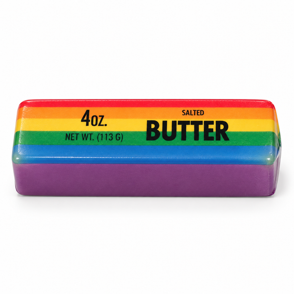 Rainbow Butter Stick Squishy – Rainbow Stripes (KK1350B-1)
