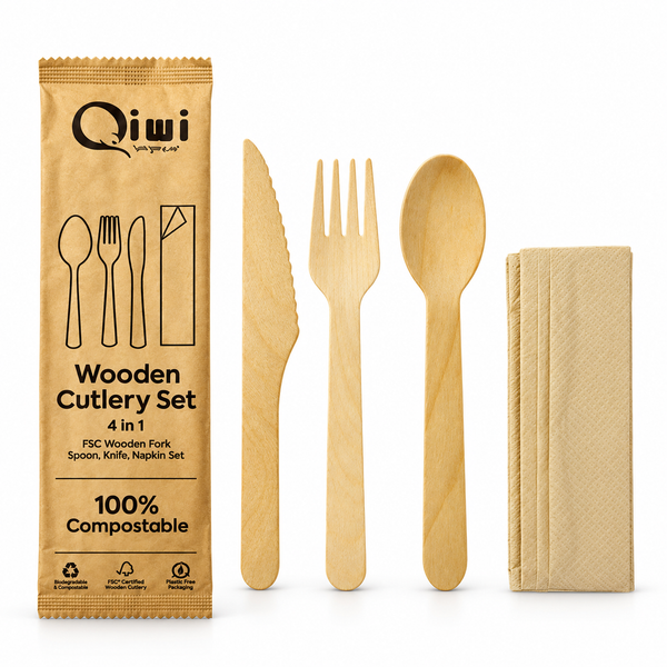 Wooden Cutlery Set - 4 in 1 (LP0163)