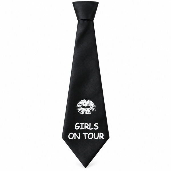 Hen's Night - Party Tie - Black - Girls on Tour