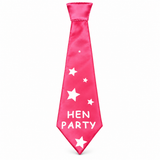 Hen's Night - Party Tie - Hot Pink - Hen Party